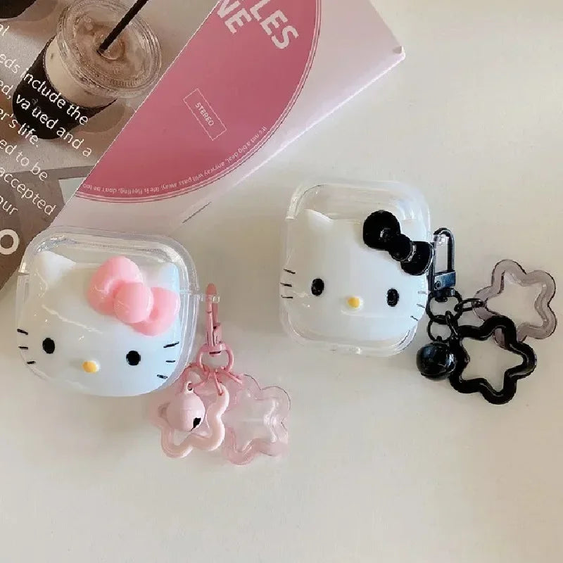 Hello Kitty applies airpods pro2 protective case cartoon 2/3 generation Apple Bluetooth headset charging case protective case Hello Kitty applies airpods pro2 protective case cartoon 2/3 generation Apple Bluetooth headset charging case protective case